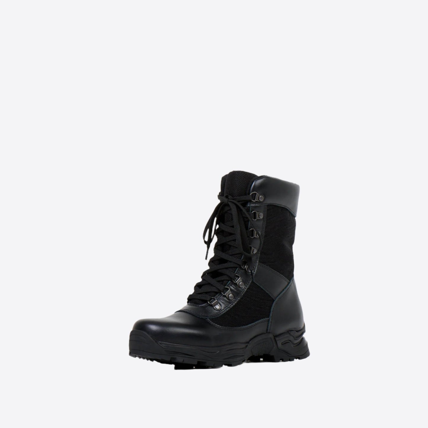 Samelin black desert boots with zipper featuring a rugged design and lace-up closure for outdoor use.