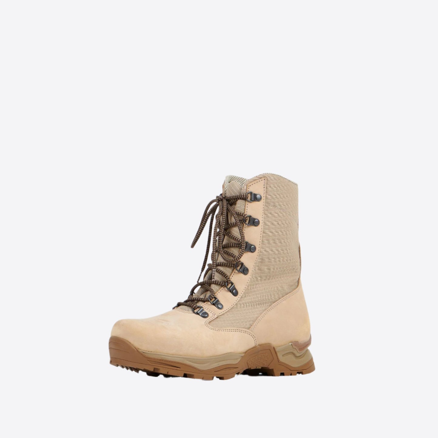 Samelin desert hiking boots in tan with durable laces and a rugged sole for outdoor adventures