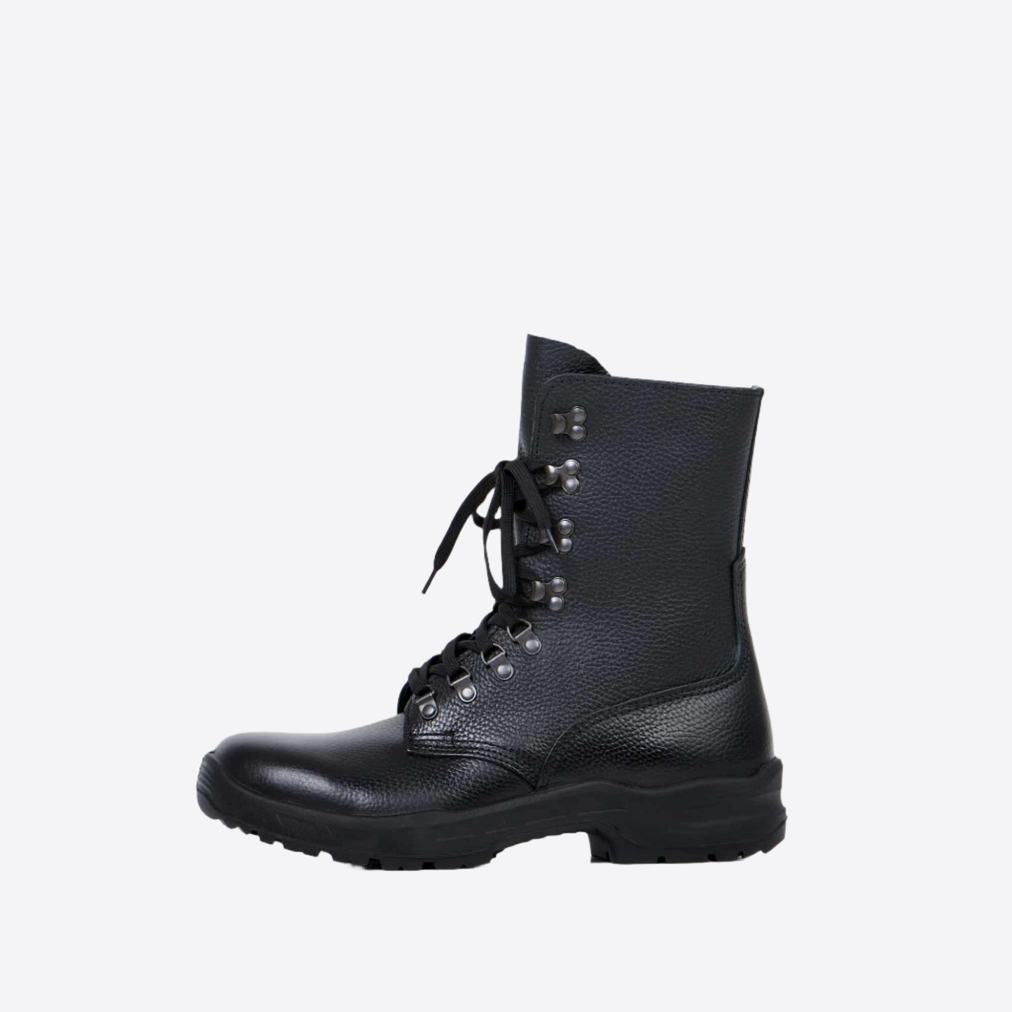 Samelin Black Leisure Travel Boots with Durable Leather and Sturdy Sole for Comfort and Support