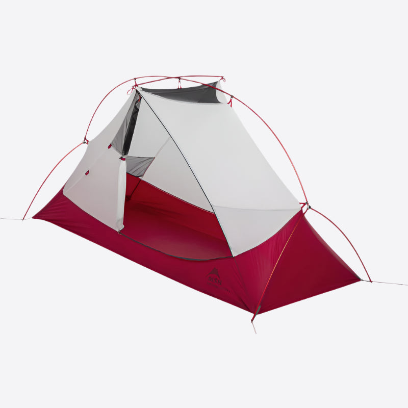 MSR lightweight tent for bike trips designed for three people with easy setup and durable material