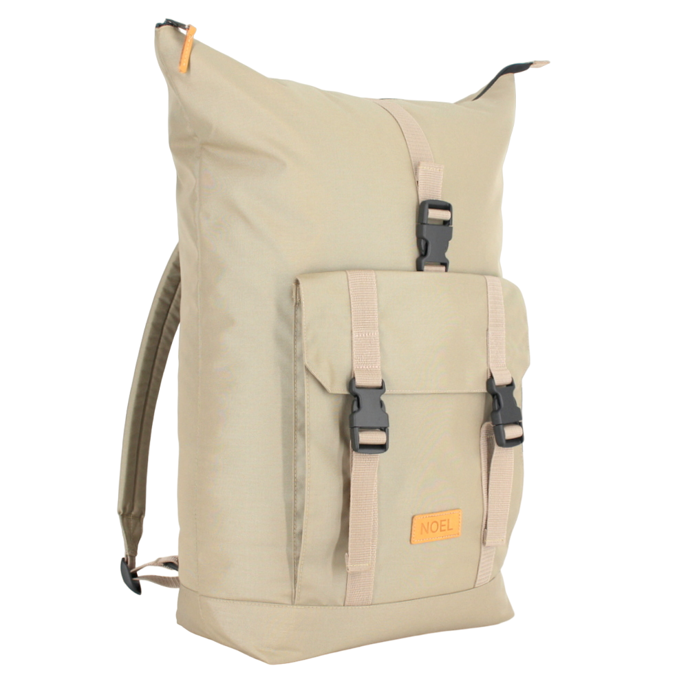 Noel beige hiking backpack 25L with adjustable straps and front pocket for daily adventures