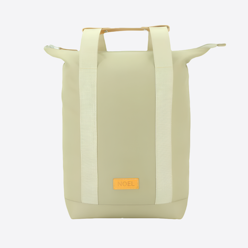Noel sand color backpack with durable fabric and adjustable straps for daily use