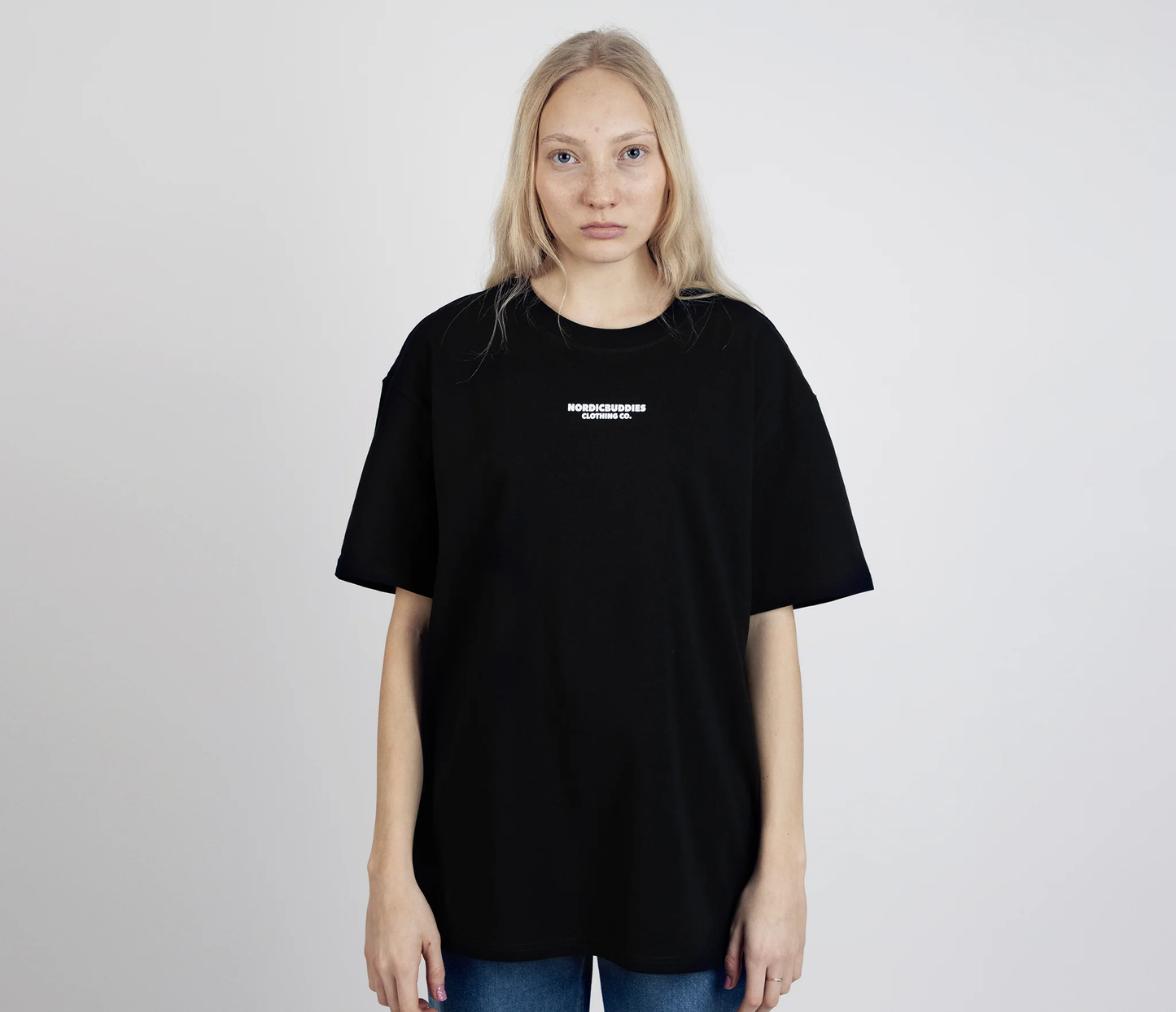 Moomin by NordicBuddies Snufkin fishing t-shirt in black for casual wear