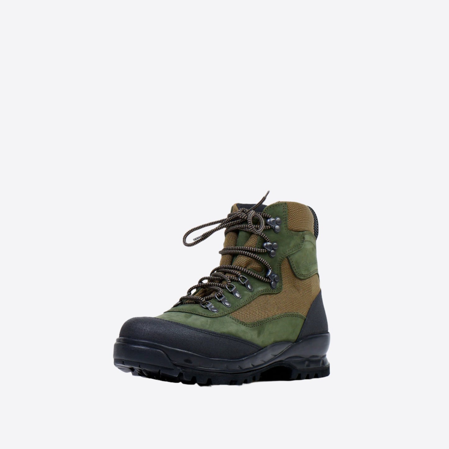 Samelin green brown hiking boots, waterproof hiking boots with high ankle support rugged lug sole and durable lacing