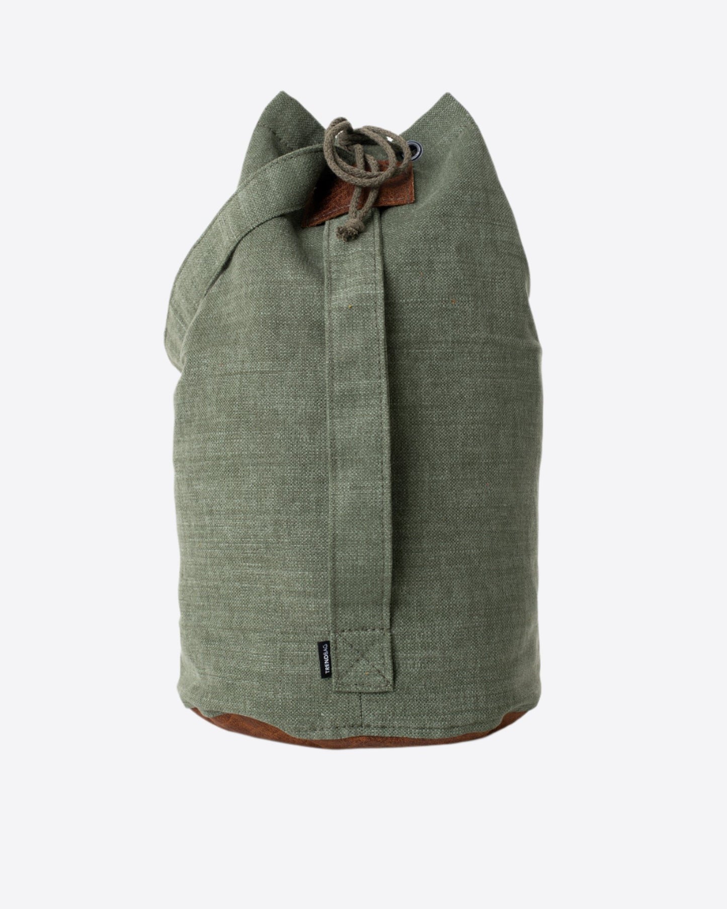 Trendbag stylish everyday backpack in green with a unique drawstring closure design