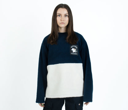 Adventure Fleece - Navy/White