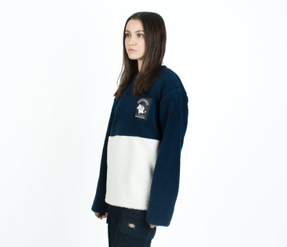 Adventure Fleece - Navy/White