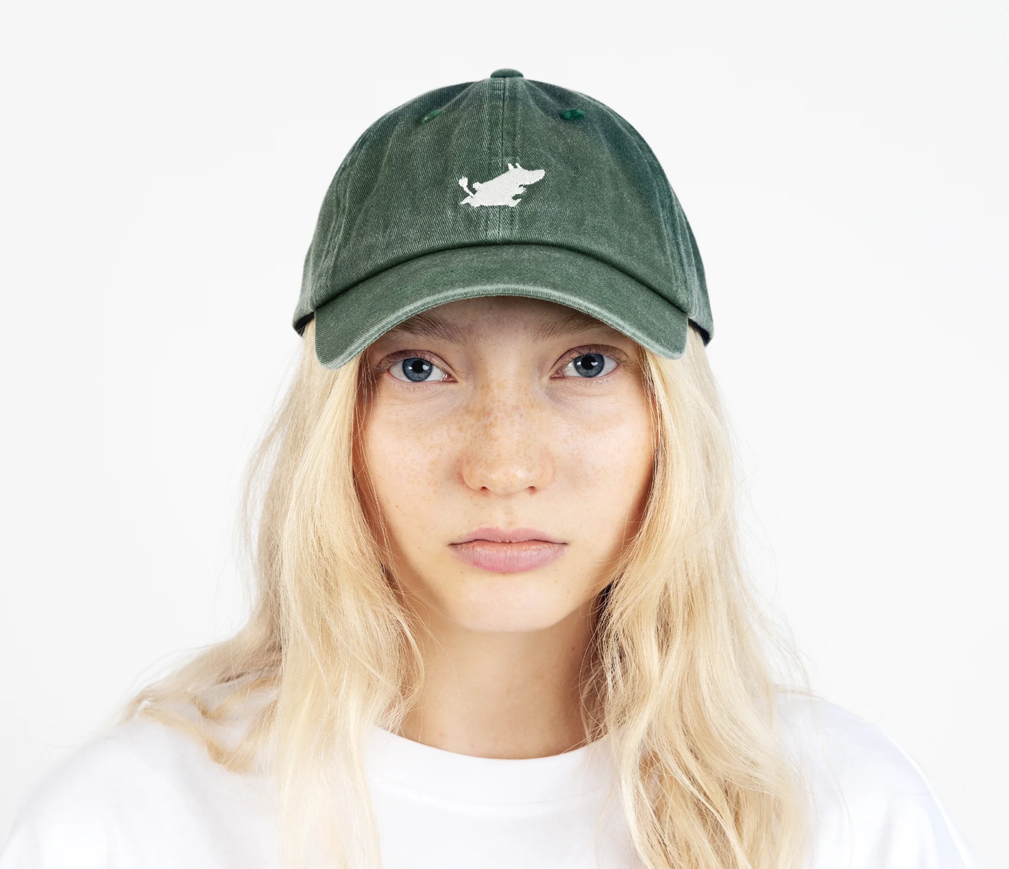 Washed Denim Adult Cap - Green