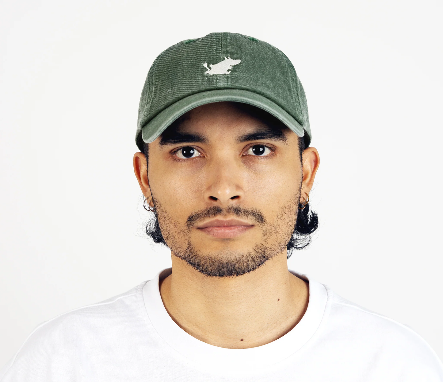 Washed Denim Adult Cap - Green