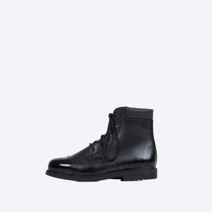 Samelin Men's Black Boots Made of Leather for Durable Outdoor Footwear and Everyday Wear