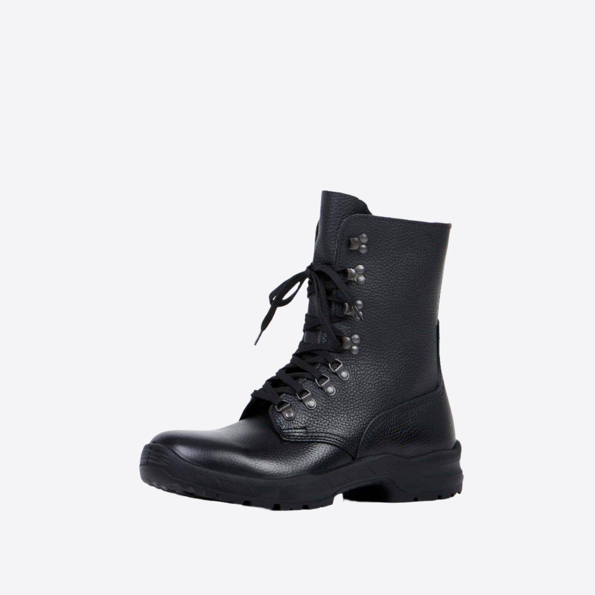 Samelin black leisure travel boots with lace-up design and durable sole for comfort and style