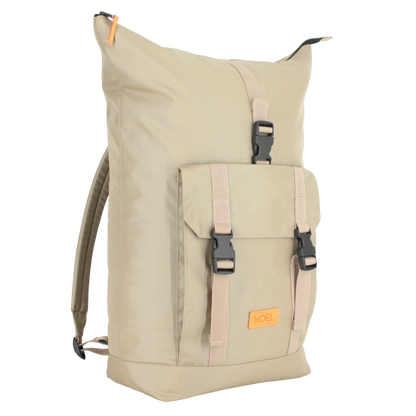 Noel beige hiking backpack 25L with adjustable straps and front pocket for daily adventures