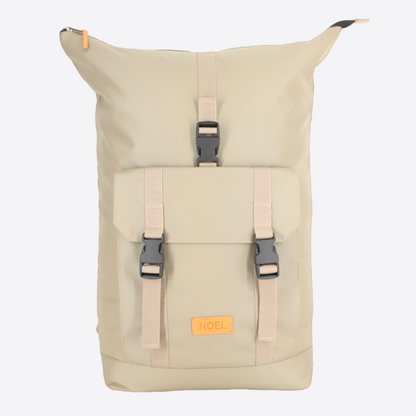 Noel beige hiking backpack 25L with roll-top closure and adjustable straps for daily adventures