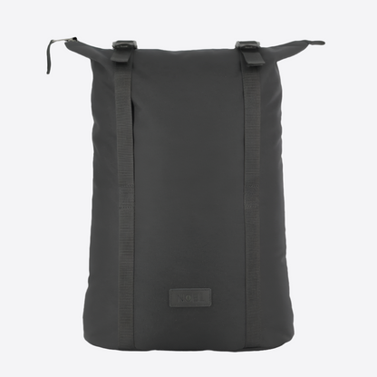 Noel black backpack with G-Hook featuring a sleek minimalist design for daily use