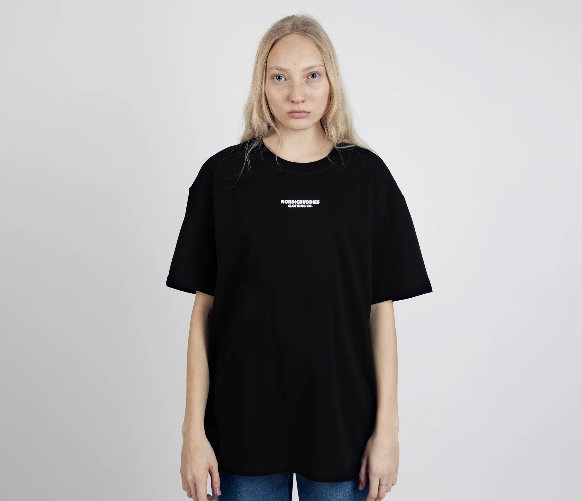Moomin by NordicBuddies Snufkin fishing t-shirt in black for casual wear