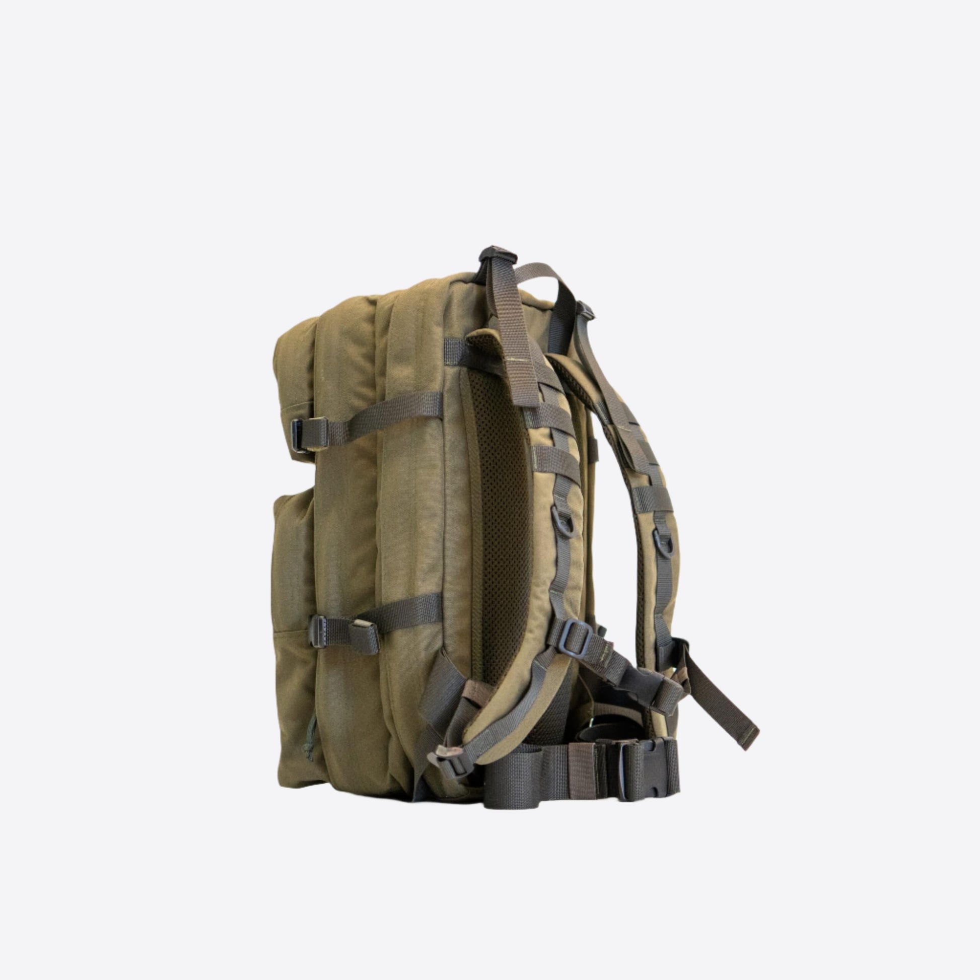 Galvi Linda olive green tactical hiking backpack with padded straps and multiple compartments